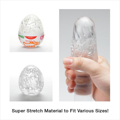 Tenga - Masturbator Telur Siri Tarian KEITH HARING × TENGA