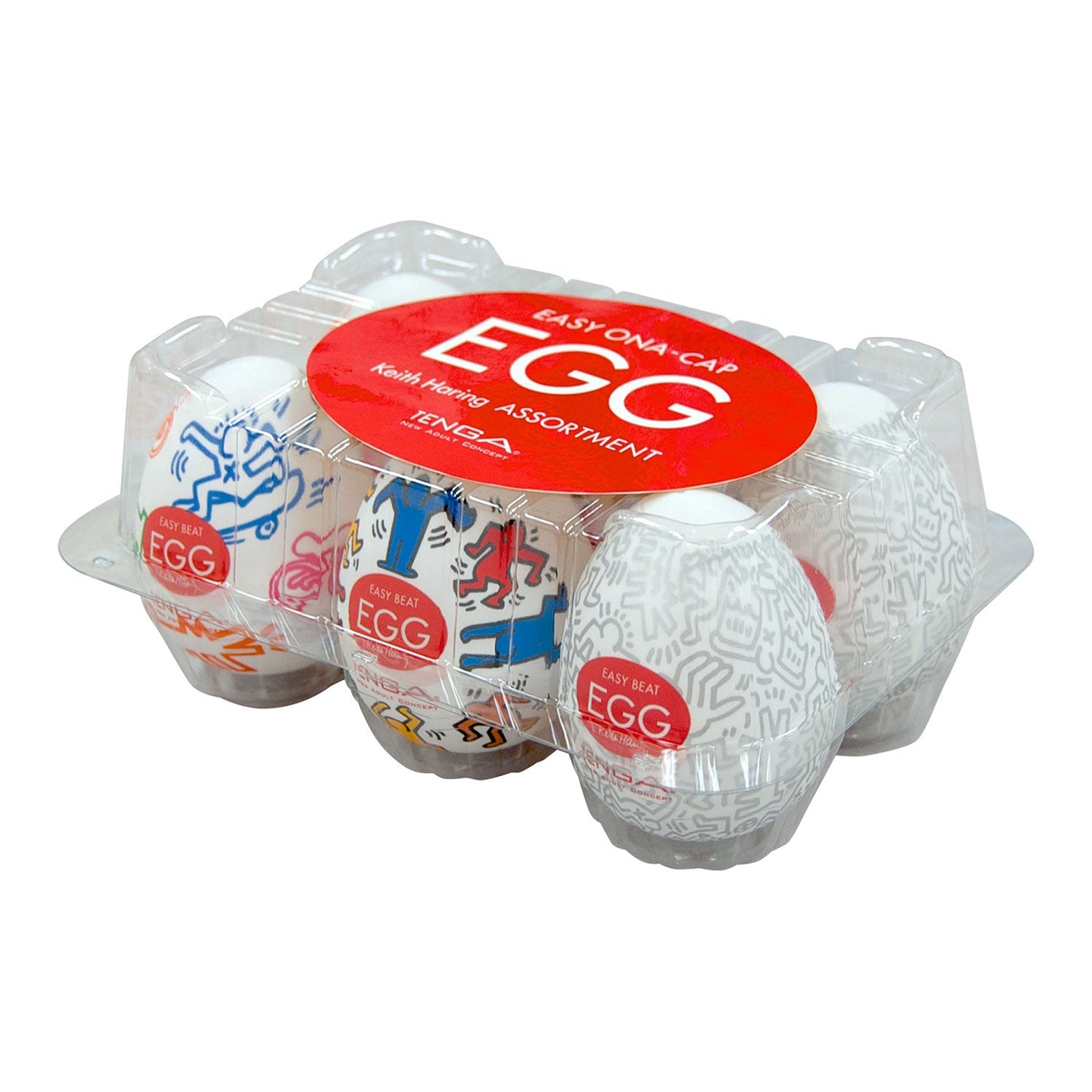 Tenga - Egg Keith Haring Edition Discreet Masturbator Variety Pack