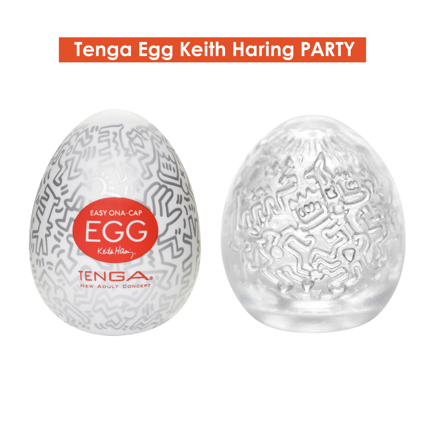 Tenga - Egg Keith Haring Edition Discreet Masturbator Variety Pack