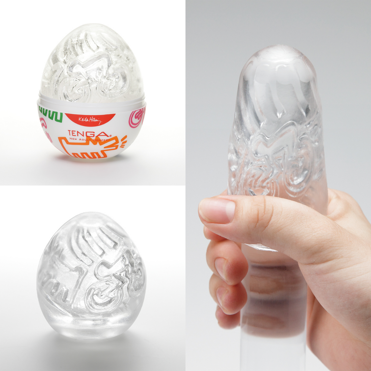 Tenga - Egg Keith Haring Edition Discreet Masturbator Variety Pack