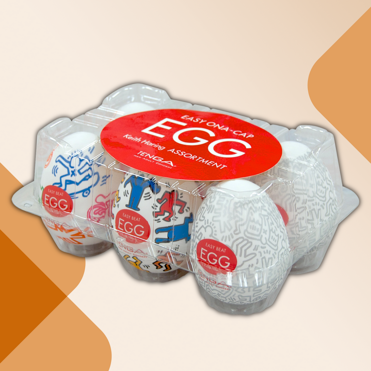 Tenga - Egg Keith Haring Edition Discreet Masturbator Variety Pack
