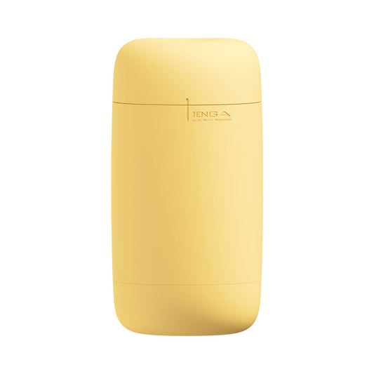 Tenga - Puffy Reusable Male Masturbator Custard Yellow