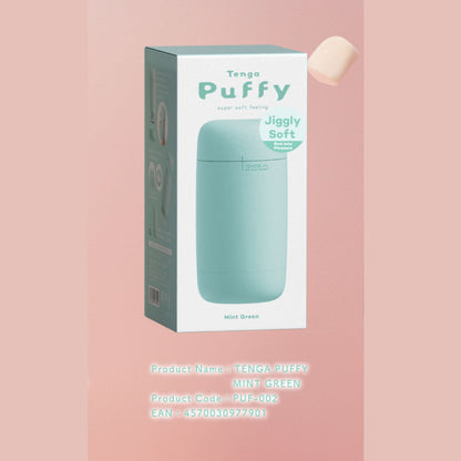 TENGA - Masturbator Lelaki Boleh Guna Semula Puffy Hijau Pudina