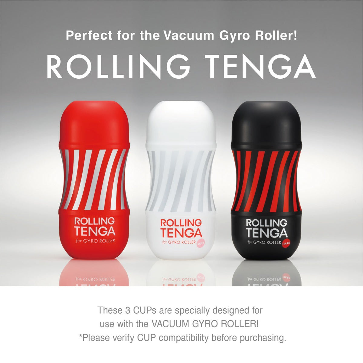 Tenga - Vacuum Gyro Roller Rolling Cup Male Masturbator + Charger