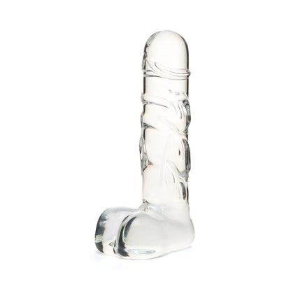 Geisha's Gems - Dildo Kaca G-spot 5.9 Inci dengan Bebola