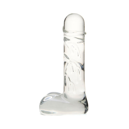 Geisha's Gems - Dildo Kaca G-spot 5.9 Inci dengan Bebola