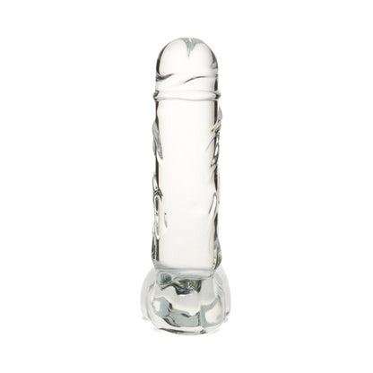 Geisha's Gems - Dildo Kaca G-spot 5.9 Inci dengan Bebola