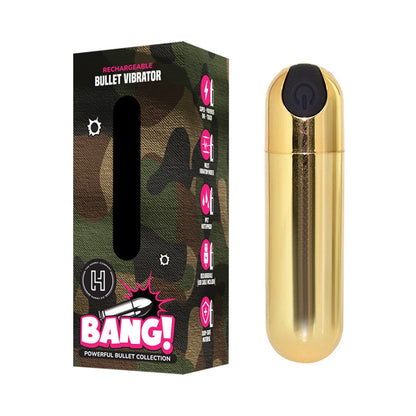 The Horny Company - Bang! Vibrator Peluru Boleh Dicas Emas/Hitam