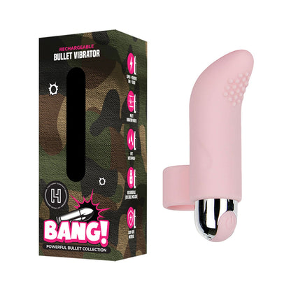The Horny Company - Bang! Perangsang Berbentuk Peluru Jari Boleh Dicas Semula Merah Jambu