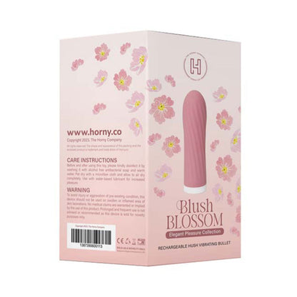 Siri Blush Blossom - Vibrator Peluru Senyap dengan Tekstur Berpintal