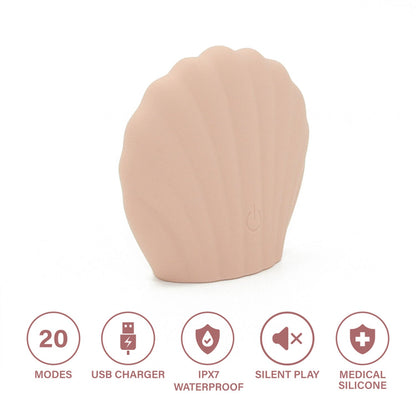 The Horny Company - Blush Blossom Collection Rechargeable Mermaid Vibrating Seashell Massager