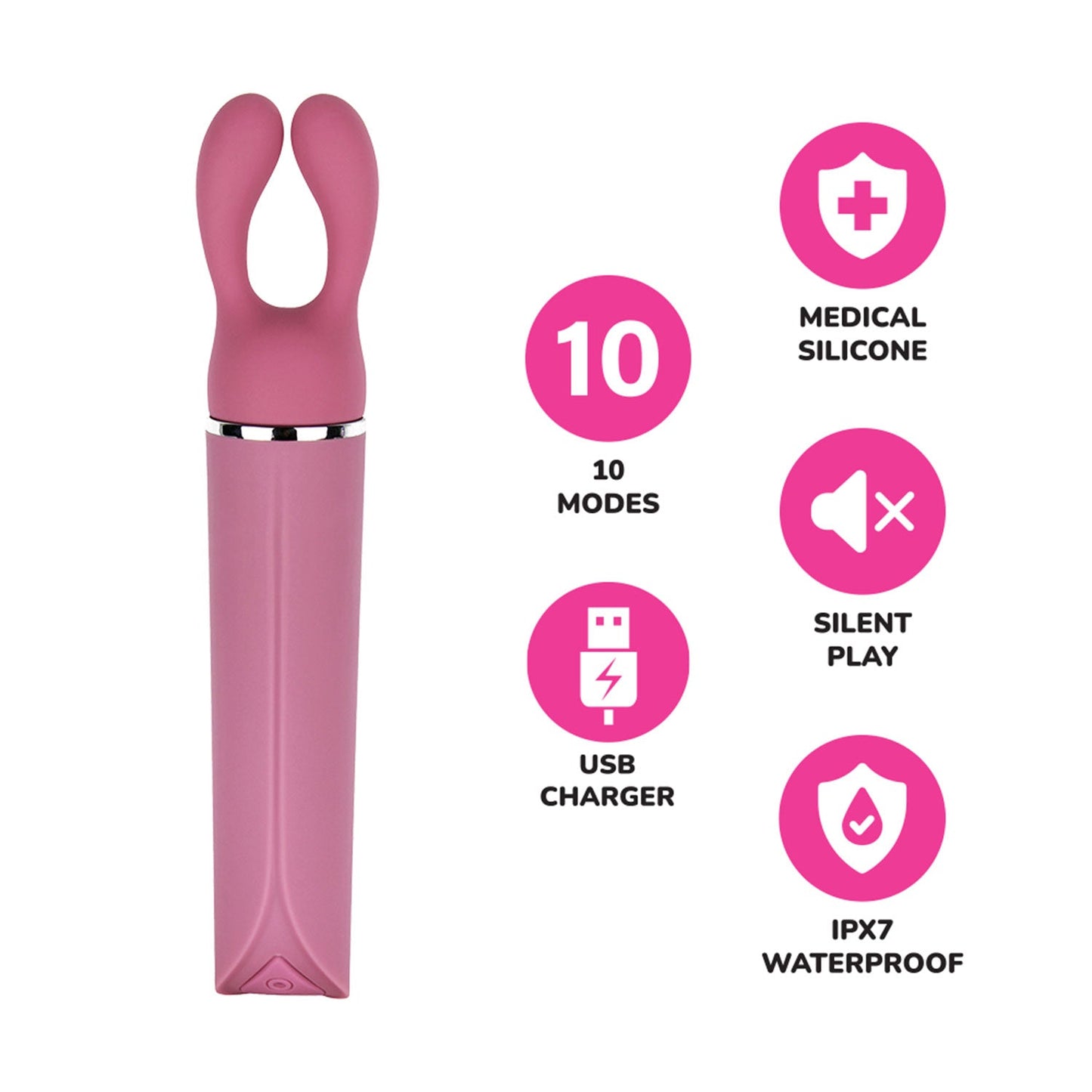 Funky Fantasy – Changeable Headgear Rechargeable Vibrator