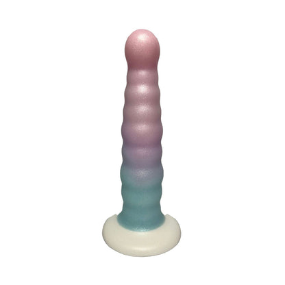 Koleksi Unicorn - Dildo Silikon Cawan Sedutan Kecerunan Fantasi 6.5 inci