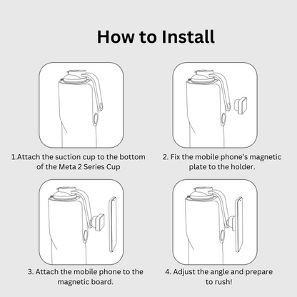 TryFun - Pemegang Telefon Magnet Boleh Laras untuk Pelancap Siri Meta 2