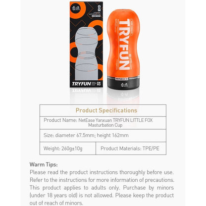 TryFun - Cawan Melancap Boleh Guna Semula Lelaki Little Fox