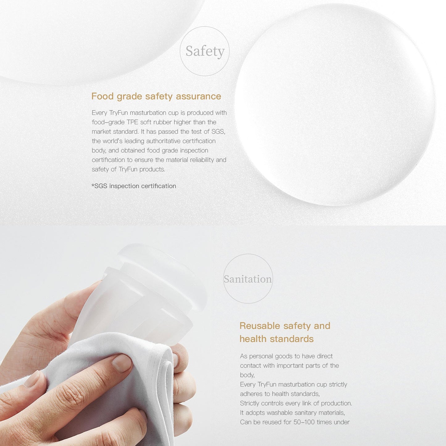 TryFun - Little Pussy Cat Reusable Male Masturbation Cup