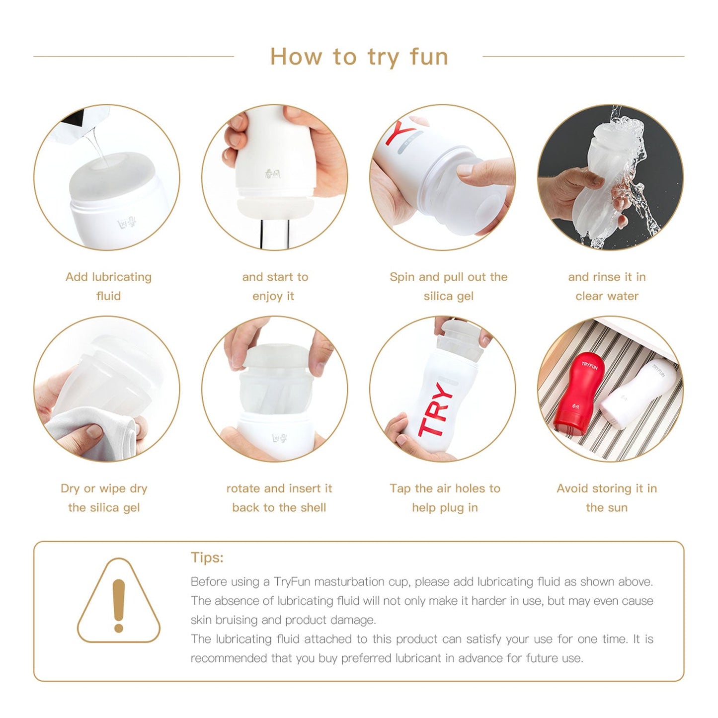 TryFun - Little Pussy Cat Reusable Male Masturbation Cup