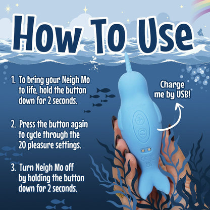 Unihorn - Neigh Mo Narwhal Penggetar Klitoris