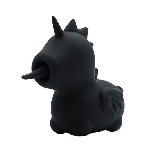 Unihorn - Wild Spirit Unicorn Twirling Clitoral Vibrator Black