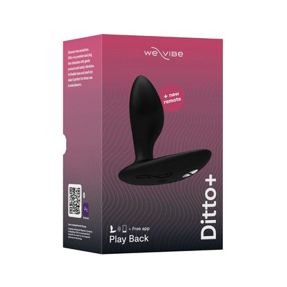 We-Vibe - Ditto Vibrator Dubur Terkawal Aplikasi Hitam Satin
