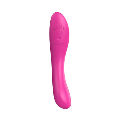 We-Vibe - Rave 2 Pengegaring G-Spot Silikon Kawalan Aplikasi Merah Jambu Tebal