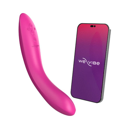 We-Vibe - Rave 2 Pengegaring G-Spot Silikon Kawalan Aplikasi Merah Jambu Tebal