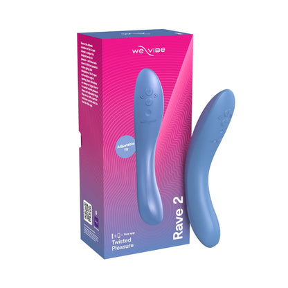 We-Vibe - Rave 2 Pengegar G-Spot Silikon Kawalan Aplikasi Biru Suram