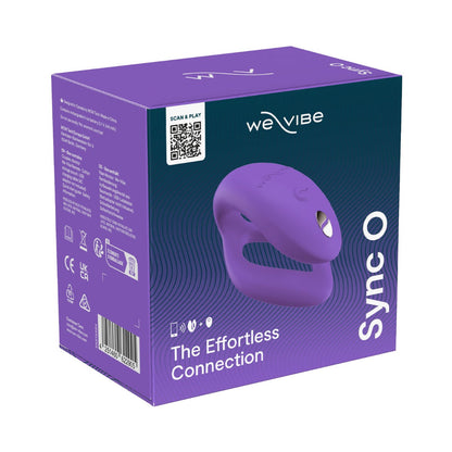 We-Vibe - Aplikasi Sync O dan Penggetar Silikon Pasangan Dikawal Jauh Ungu Cerah