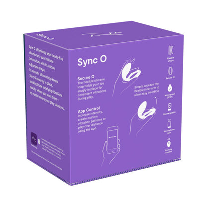 We-Vibe - Aplikasi Sync O dan Penggetar Silikon Pasangan Dikawal Jauh Ungu Cerah