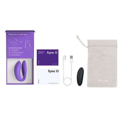 We-Vibe - Aplikasi Sync O dan Penggetar Silikon Pasangan Dikawal Jauh Ungu Cerah