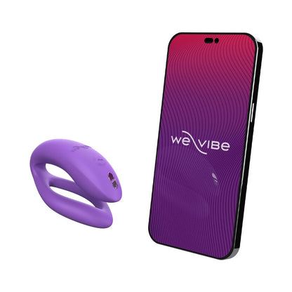 We-Vibe - Aplikasi Sync O dan Penggetar Silikon Pasangan Dikawal Jauh Ungu Cerah