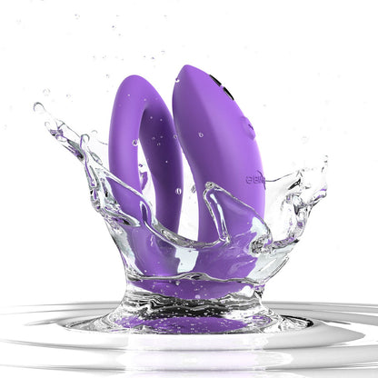We-Vibe - Aplikasi Sync O dan Penggetar Silikon Pasangan Dikawal Jauh Ungu Cerah