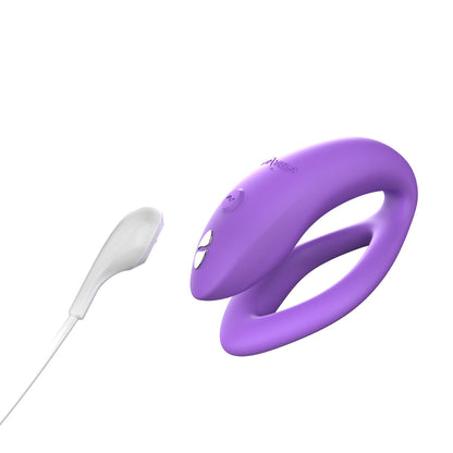 We-Vibe - Aplikasi Sync O dan Penggetar Silikon Pasangan Dikawal Jauh Ungu Cerah