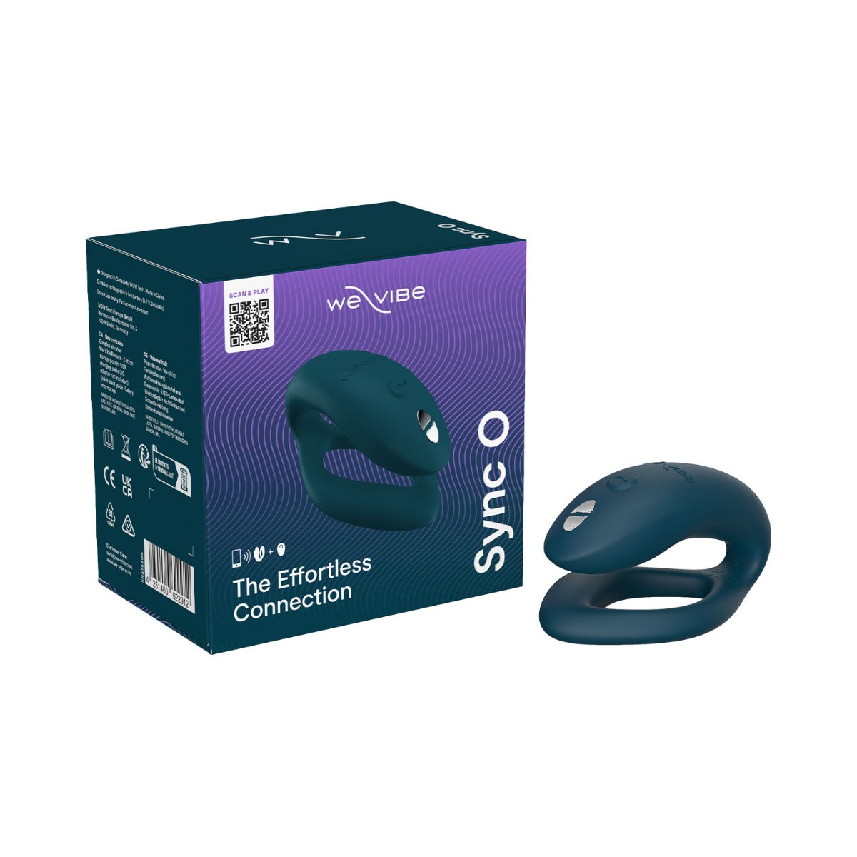 We-Vibe - Sync O App and  Remote-Controlled Silicone Couple's Vibrator Velvet Green