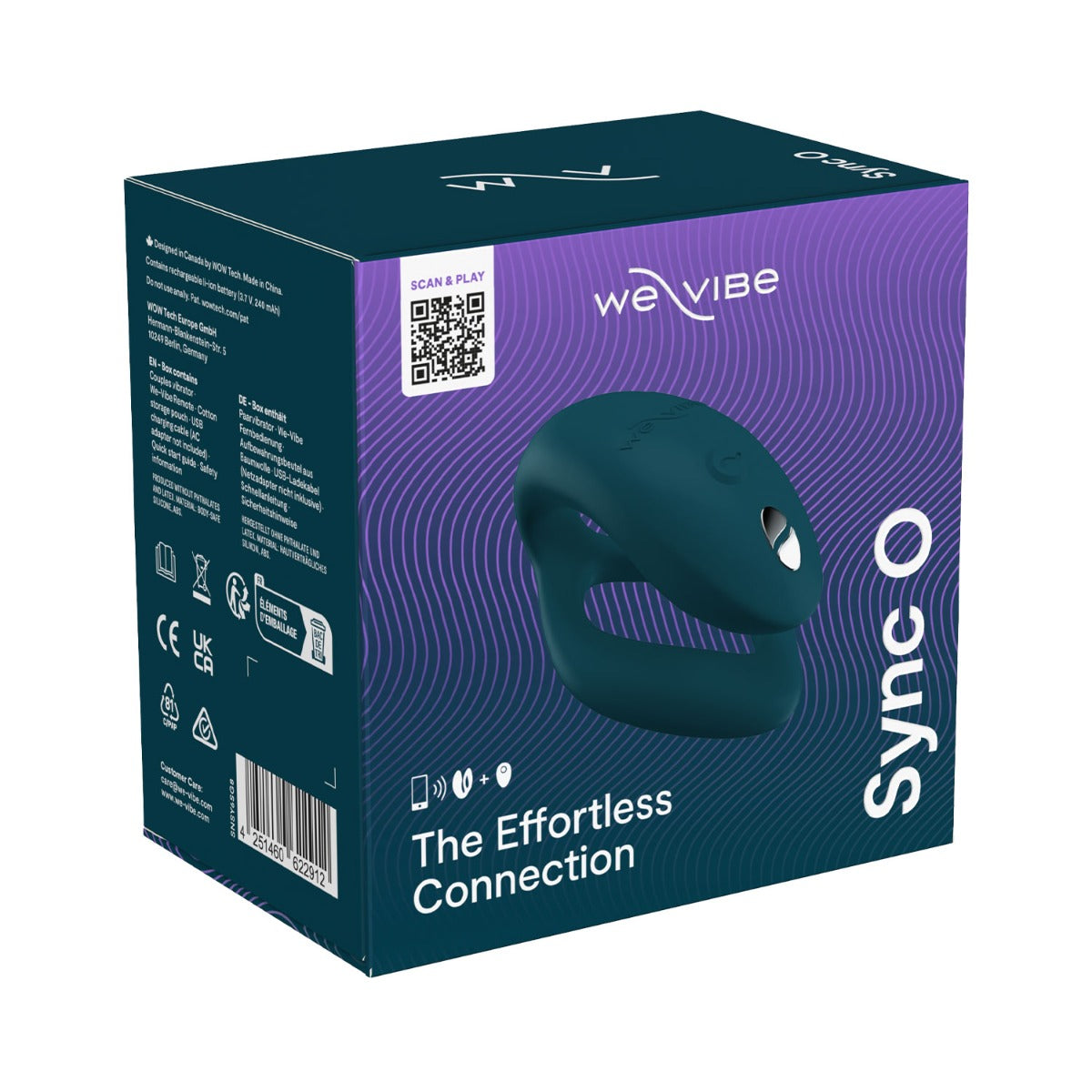 We-Vibe - Sync O App and  Remote-Controlled Silicone Couple's Vibrator Velvet Green