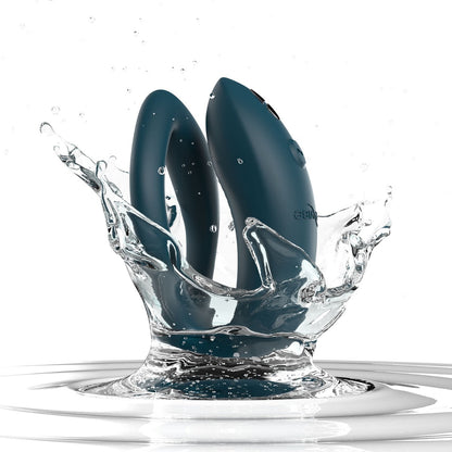 We-Vibe - Aplikasi Sync O dan Penggetar Silikon Pasangan Dikawal Jauh Hijau Velvet