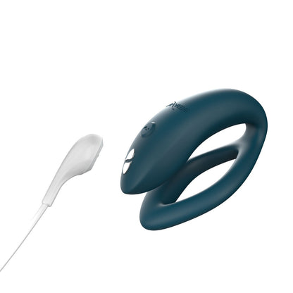 We-Vibe - Aplikasi Sync O dan Penggetar Silikon Pasangan Dikawal Jauh Hijau Velvet
