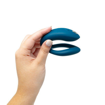 We-Vibe - Aplikasi Sync O dan Penggetar Silikon Pasangan Dikawal Jauh Hijau Velvet