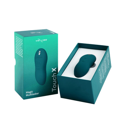 We-Vibe - Touch X Alat Penggetar Klitoris Boleh Dicas semula Hijau Baldu