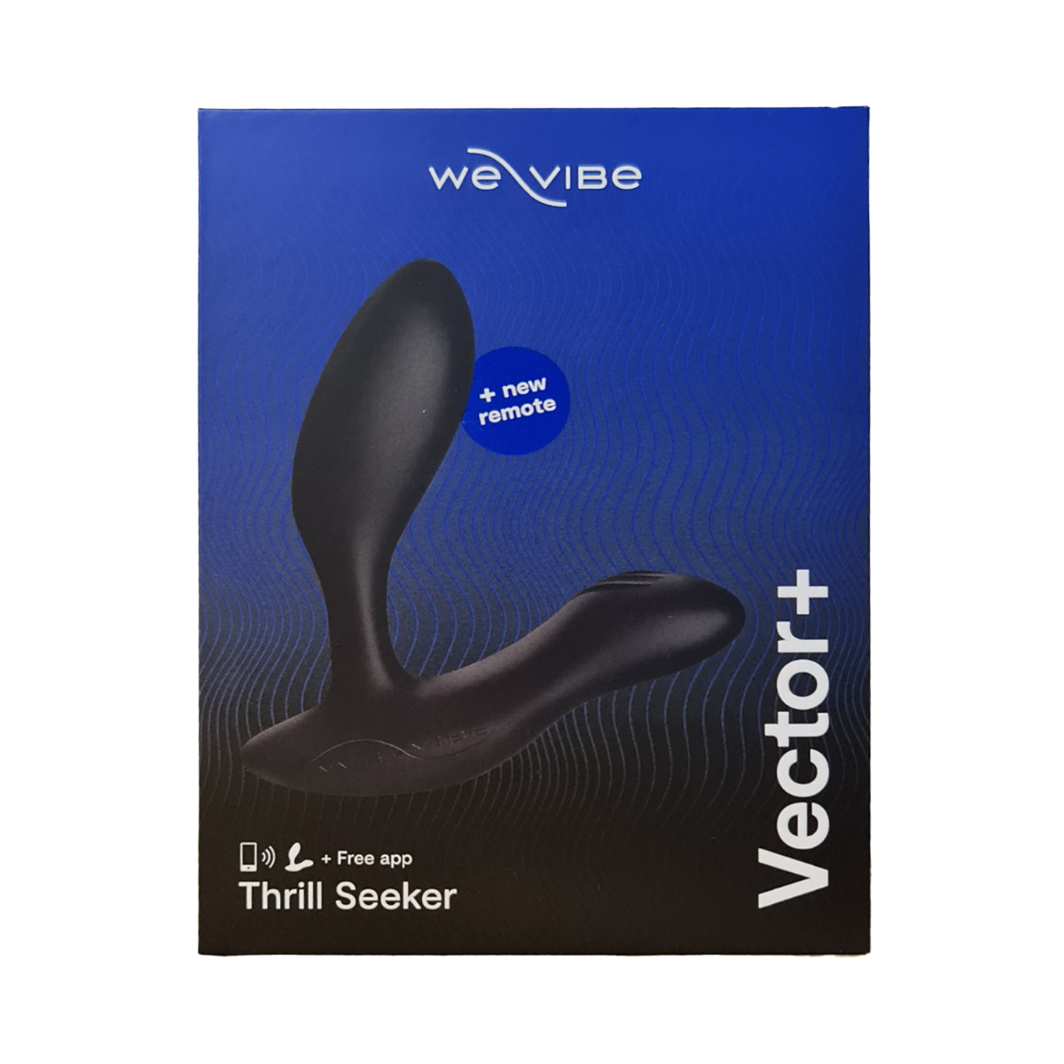We-Vibe - Vector+ Bluetooth App Controlled Vibrating Prostate Massager (Charcoal Black)