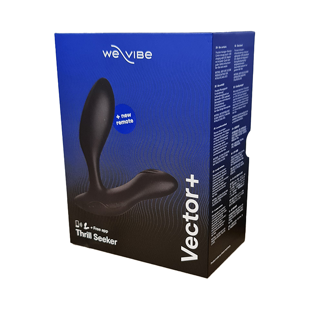 We-Vibe - Vector+ Bluetooth App Controlled Vibrating Prostate Massager (Charcoal Black)
