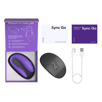 We-Vibe - Sync Go Penggetar Berpasangan Kawalan Jauh dan Aplikasi Ungu Muda