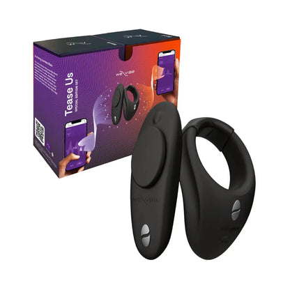 We-Vibe - Set Goda Kami Bond + Vibrator Kok Ring & Kelentit Boleh Pakai Kawalan Aplikasi Moxie (Hitam)