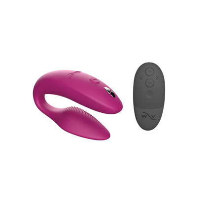 We-Vibe - Penggetar Pasangan Kawalan Aplikasi Sync 2 dengan Alat Kawalan Jauh (Merah Jambu)