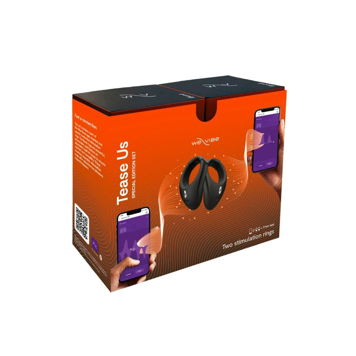 We-Vibe - Tease Us Set Bond + Bond App-Controlled  Wearable Cock Ring  (Black)