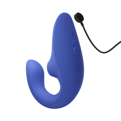 Womanizer - Blend Dual Stimulation Vibrator Biru Terang
