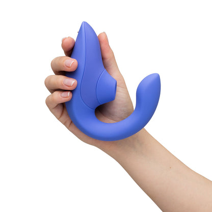 Womanizer - Blend Dual Stimulation Vibrator Biru Terang