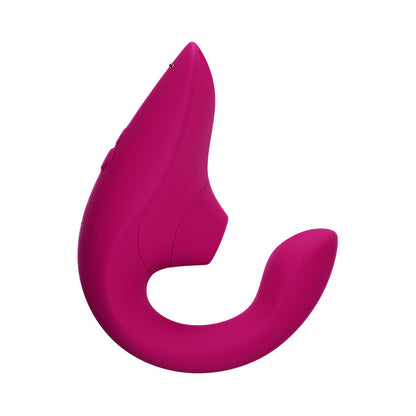 Womanizer - Dual Stimulasi Bergetar Merah Jambu Terang