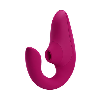 Womanizer - Dual Stimulasi Bergetar Merah Jambu Terang