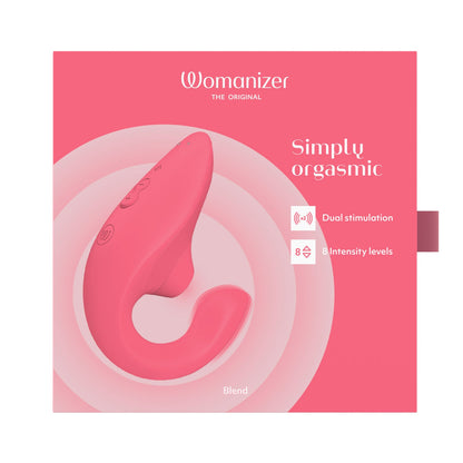Womanizer - Penggetar Rangsangan Dwi Blend Rose Menawan